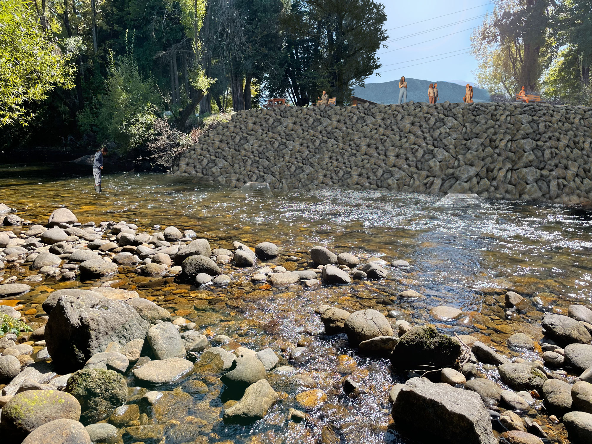 Offtake rock bank - visual representation